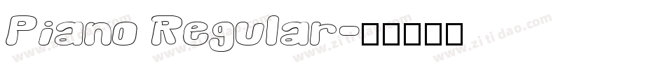 Piano Regular字体转换